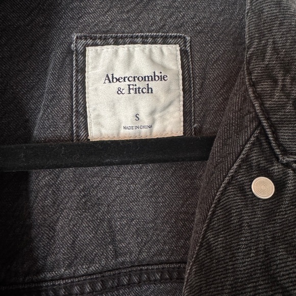 Abercrombie & Fitch Charcoal Denim Jacket - Picture 2 of 2